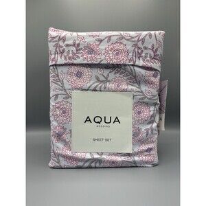 Floral Sheet Set in Lavender Pink
